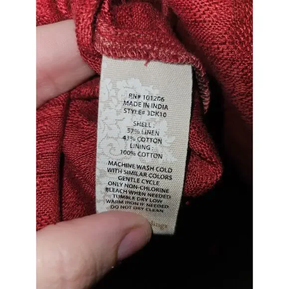 Soft Surroundings Red Midi Dress - Picture 4 of 8